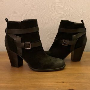 Ivanka Trump Black Suede Booties